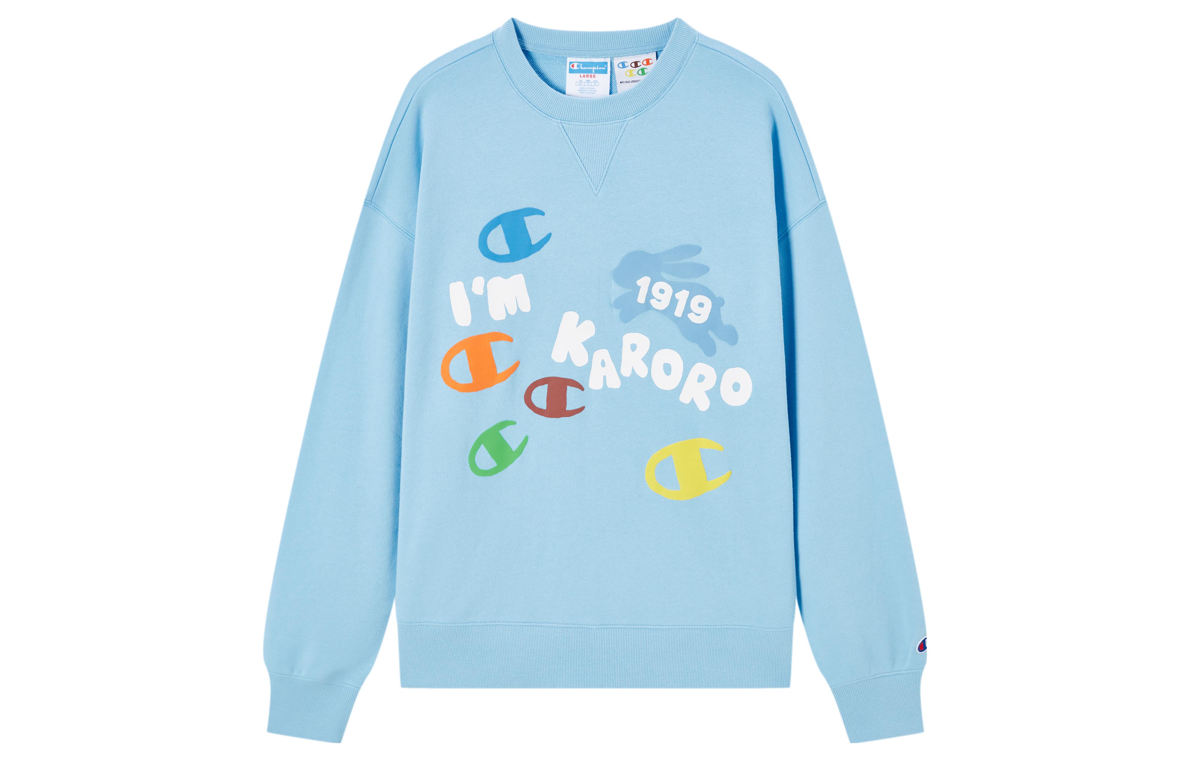 Champion Melting Sadness FW23 "Tortoise and Hare" Retro Dopamine Graphic Crewneck UM-YSW24
