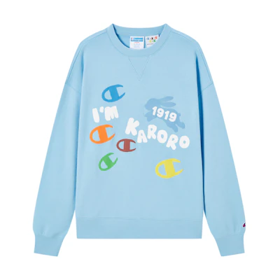 Champion Melting Sadness FW23 "Tortoise and Hare" Retro Dopamine Graphic Crewneck UM-YSW24