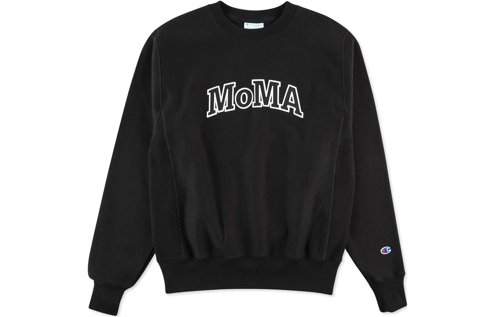 Purchase Champion x MoMA Pullover Loose Fit Fleece Crewneck Sweatshirt Unisex US Version 400613