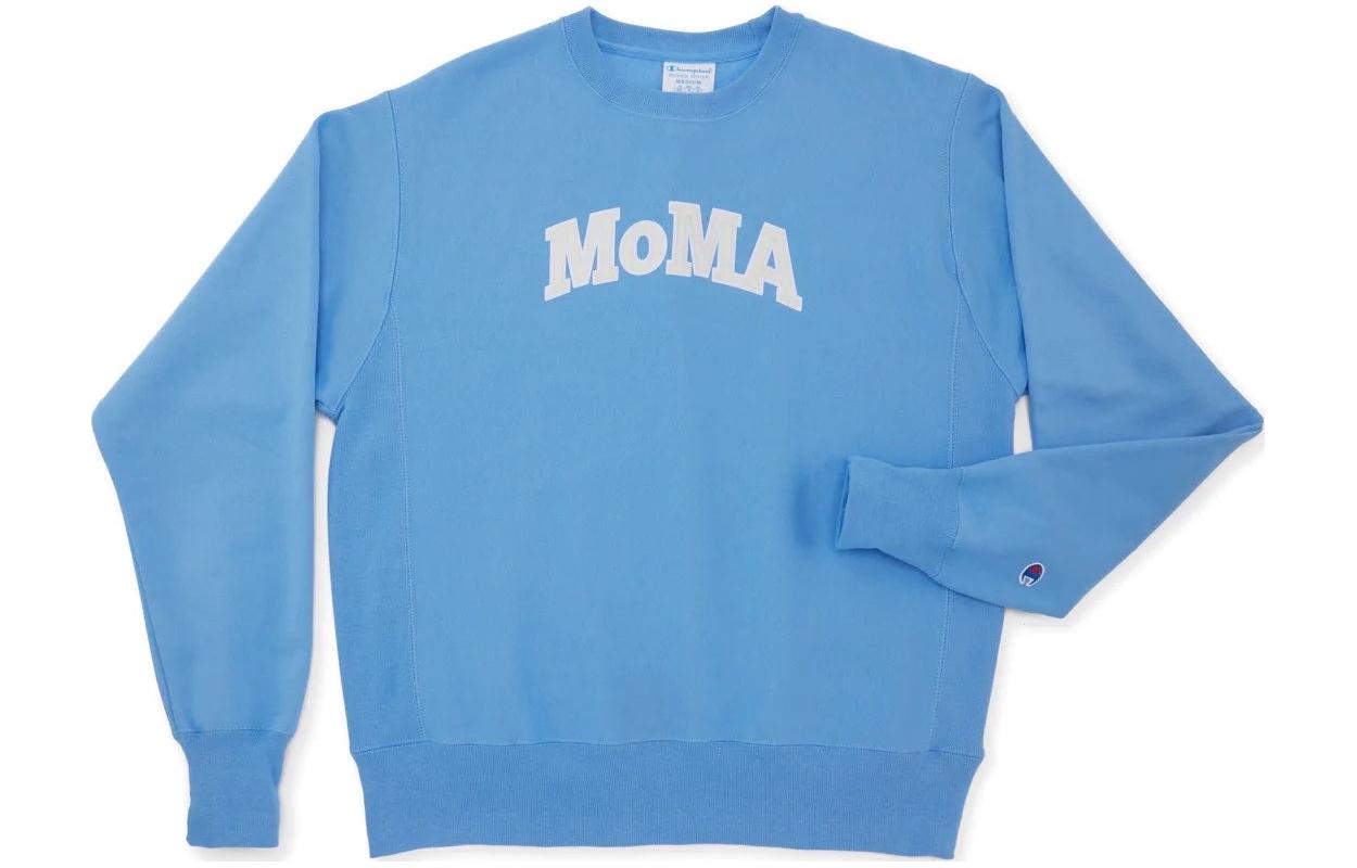 Sizing Champion x MoMA Pullover Loose Fit Fleece Crewneck Sweatshirt Unisex US Version 400613