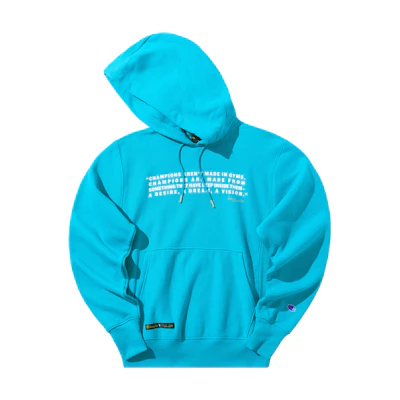 Champion Muhammad Ali Quote Print Signature Hoodie Green Unisex Gift-Ready S84569-590255