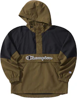 Champion x Patchwork Logo Half-Zip Windbreaker Hoodie (Japan Edition) Unisex Gift C3-USC06 Champion x Patchwork Logo Half-Zip Windbreaker Hoodie (Japan Edition) Unisex Gift C3-USC06