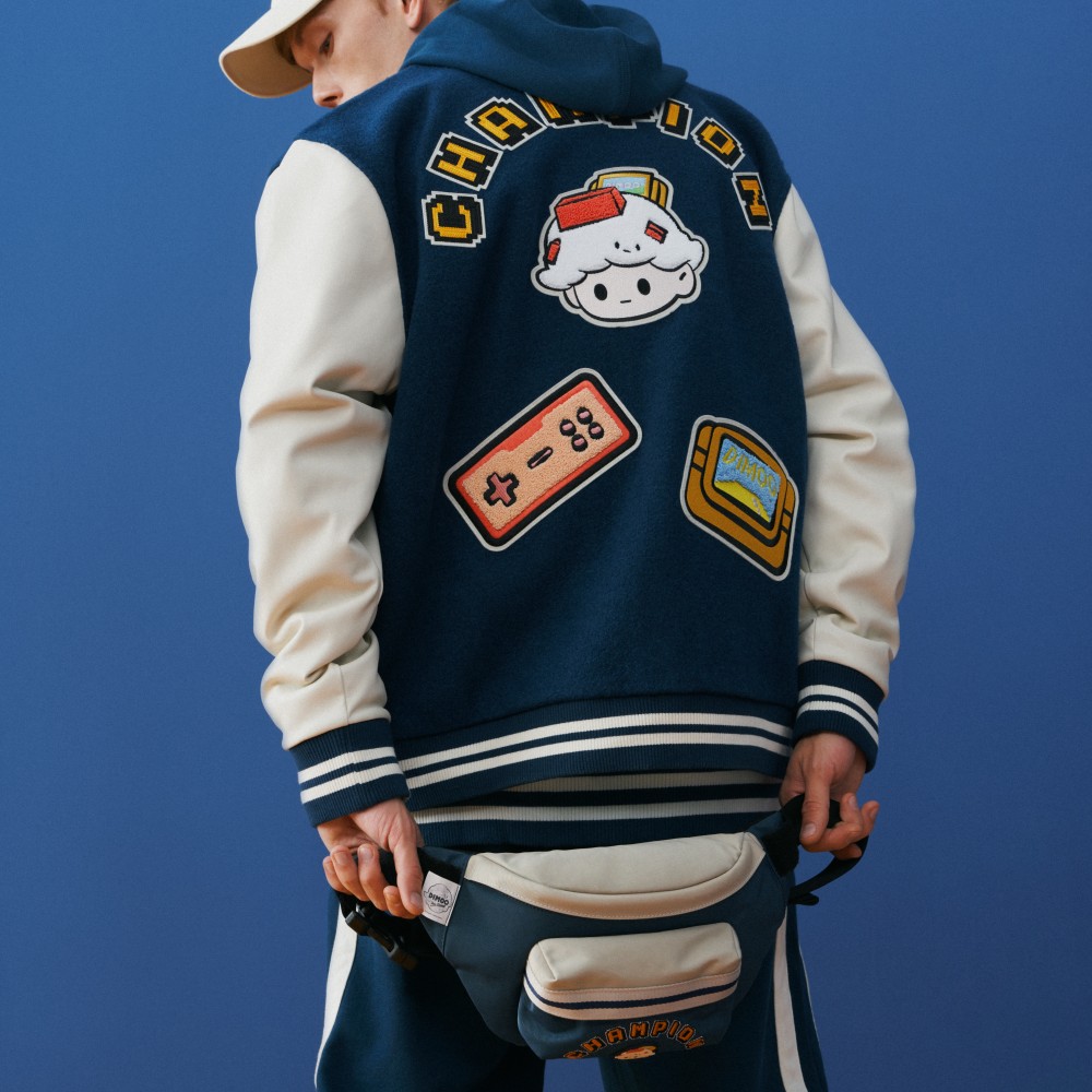 Purchase チャンピオン x POP MART SS23 刺繍ロゴ 厚手 ベースボールジャケット ユニセックス UM-XOT01