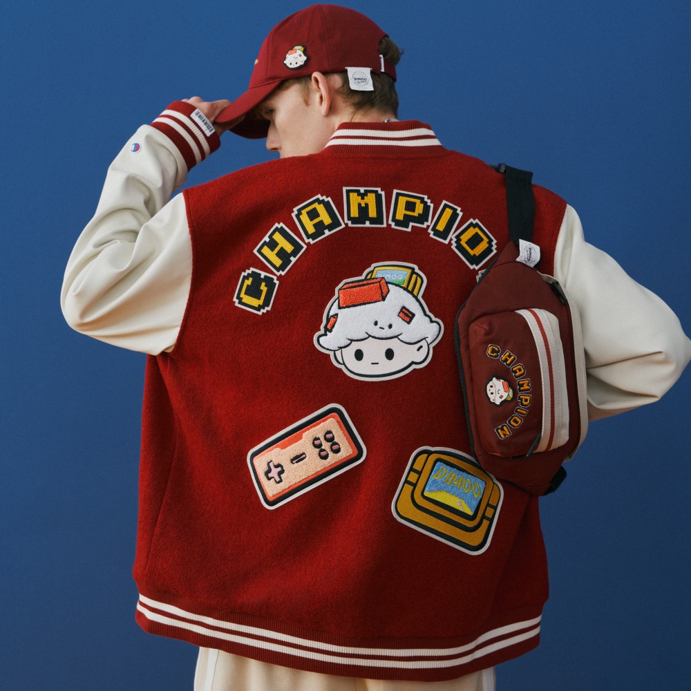 Cheap チャンピオン x POP MART SS23 刺繍ロゴ 厚手 ベースボールジャケット ユニセックス UM-XOT01