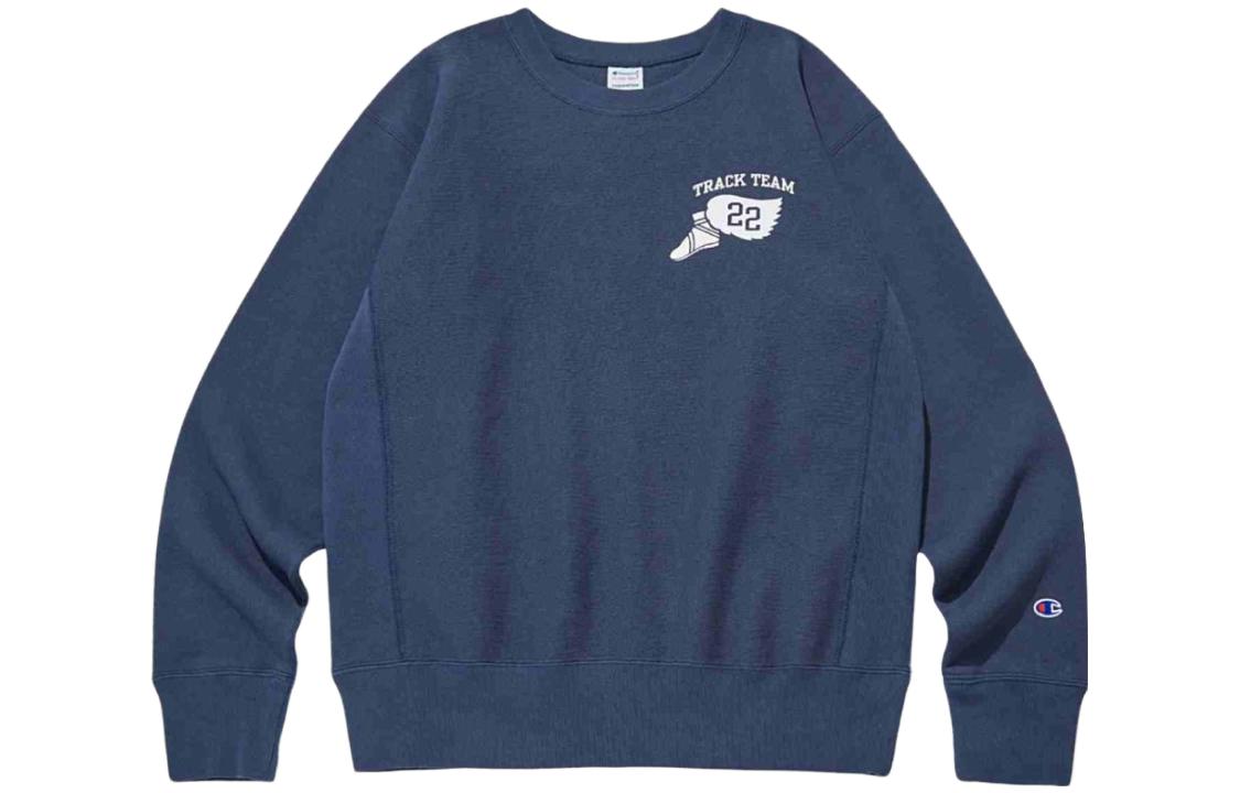 Champion Thisisneverthat Navy Logo Print Pullover Sweatshirt CKTS2F-N31N