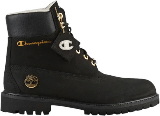 Buy Champion x Timberland 6 Inch Premium WP Warm Lined Black TB0A1UD3 001 Novelship
