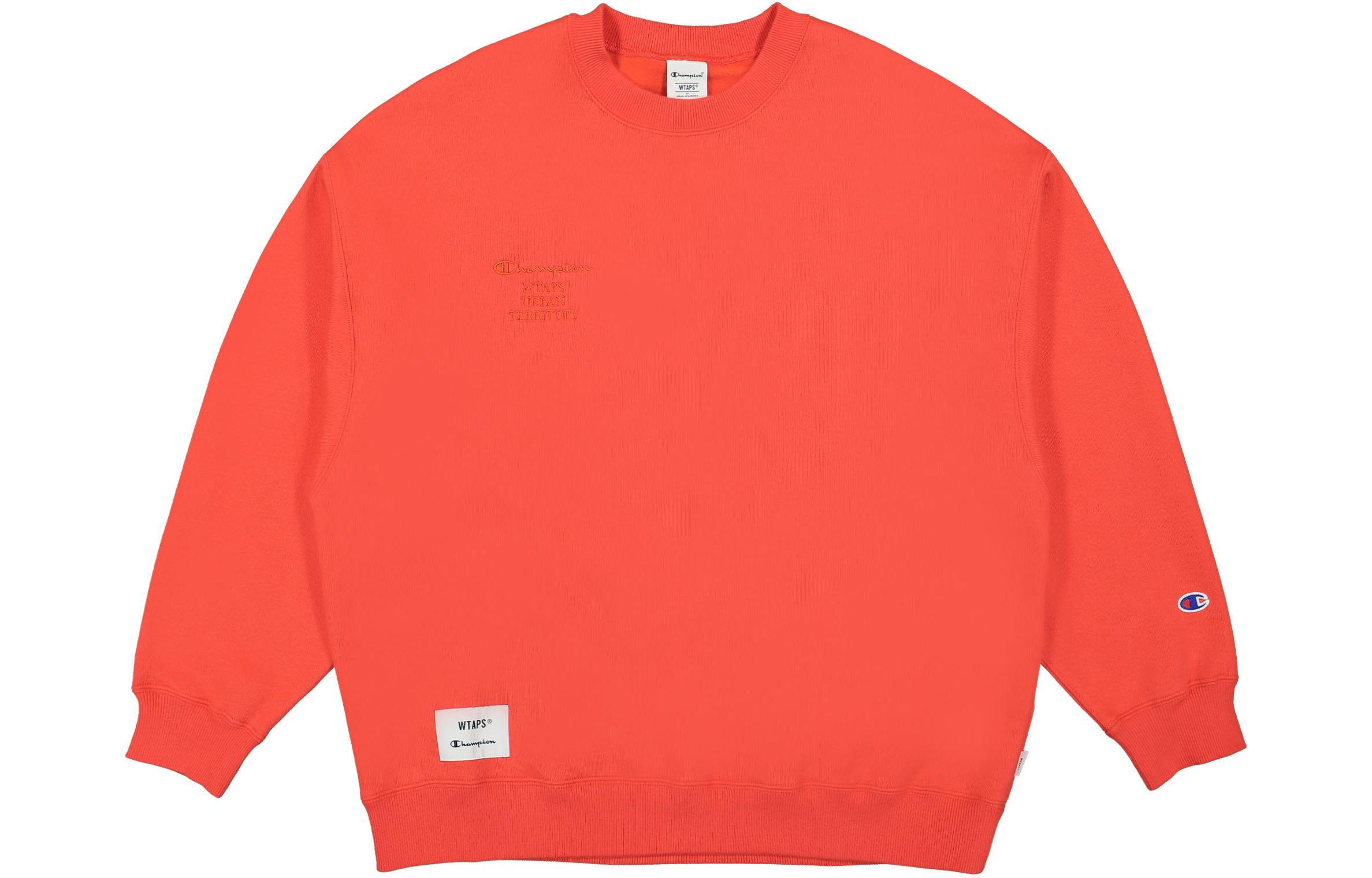 Champion x WTAPS SS24 Unisex Logo Pullover Sweatshirt Crewneck. 232HBCHD-CSM03S