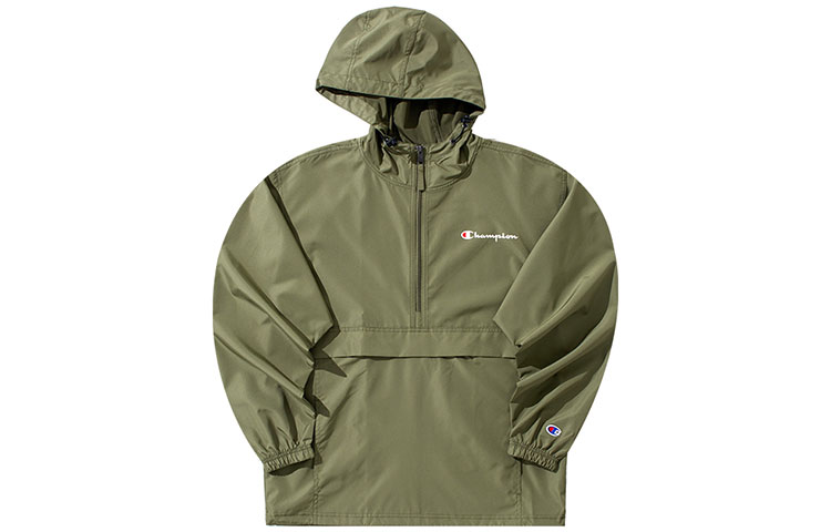 Champion Zip-Up Hoodie Jacket with Letter Logo UM-TJA01