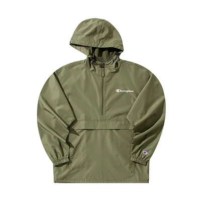 Champion Zip-Up Hoodie Jacket with Letter Logo UM-TJA01
