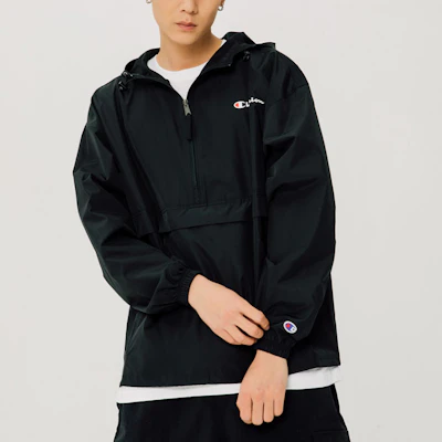 Champion Zip-Up Hoodie Jacket with Letter Logo UM-TJA01 Shop Champion Zip-Up Hoodie Jacket with Letter Logo UM-TJA01