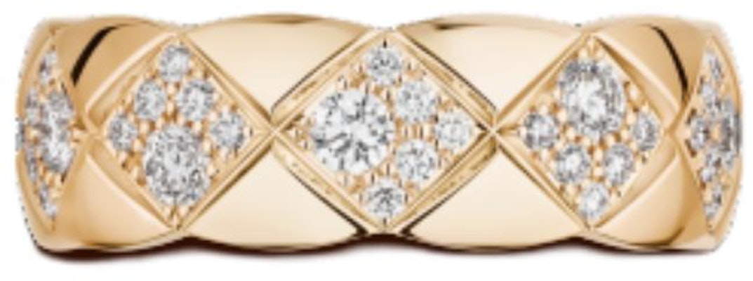 Cincin CHANEL 18K Emas Beige dengan Desain Inlay Unisex Couple Style. J12871 Order Cincin CHANEL 18K Emas Beige dengan Desain Inlay Unisex Couple Style. J12871