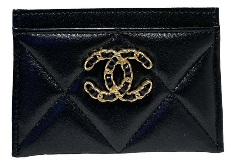 Chanel 19 Card Holder Black (AP1167)