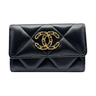 Chanel 19 Card Holder Black (AP1790)