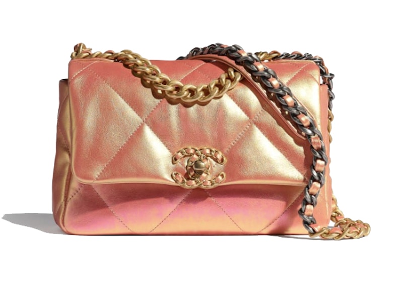 Chanel 19 Flap Bag Iridescent Pink