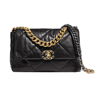 Chanel 19 Flap Bag Lambskin Large Black