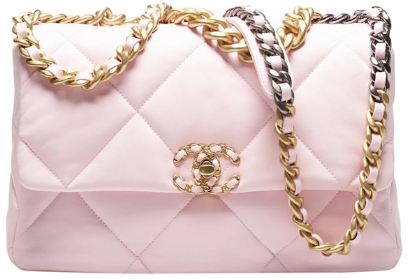 Chanel 19 Handbag Large 22S Lambskin Light Pink Buy Chanel 19 Handbag Large 22S Lambskin Light Pink