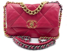 Chanel 19 Shoulder Bag Small Fuchsia Chanel 19 Shoulder Bag Small Fuchsia