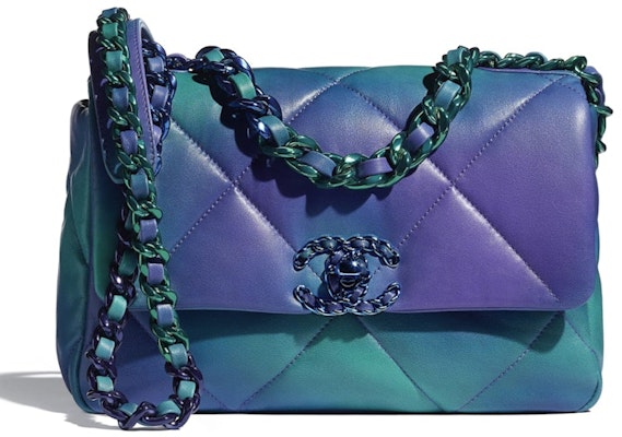 Chanel 19 Tie and Dye Flap Blue/Purple Buy Chanel 19 Tie and Dye Flap Blue/Purple