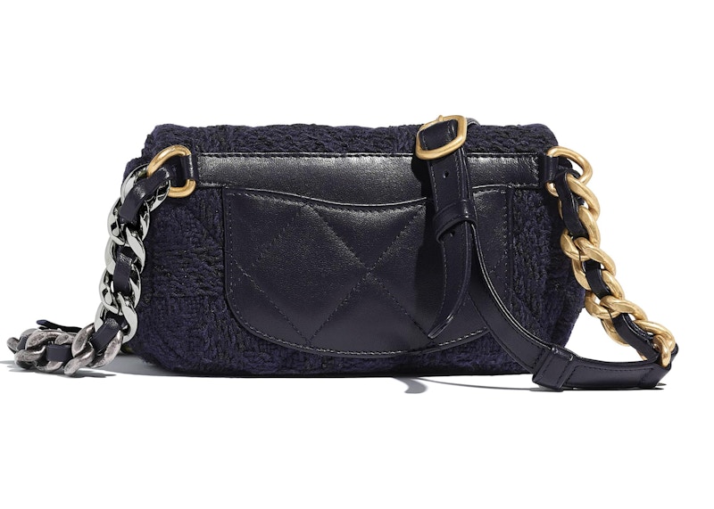 Chanel 19 Waist Bag Tweed Gold/Ruthenium-tone Navy/Black 圖 2