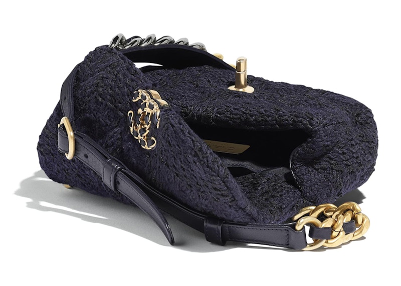Chanel 19 Waist Bag Tweed Gold/Ruthenium-tone Navy/Black 圖 3