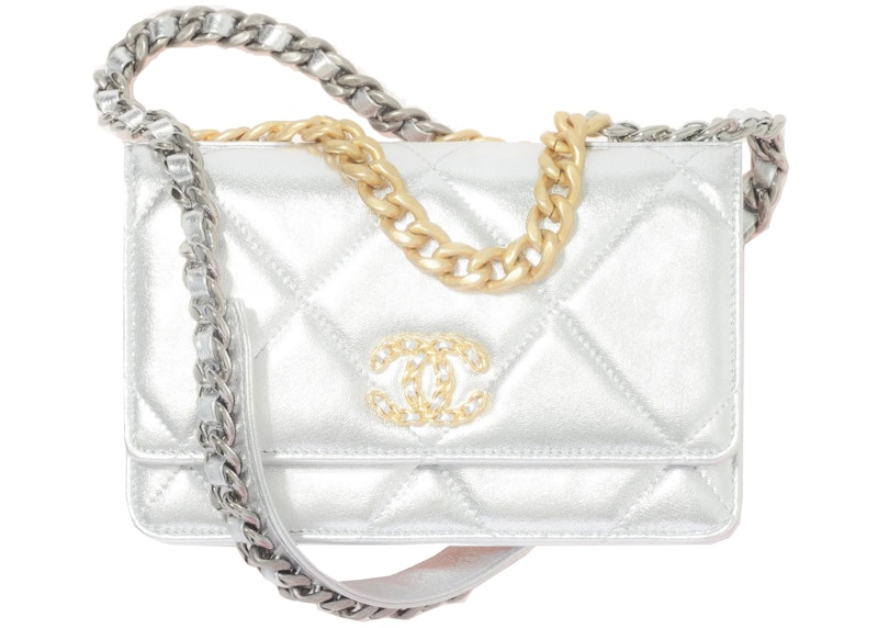 Chanel 19 Wallet On Chain Metallic