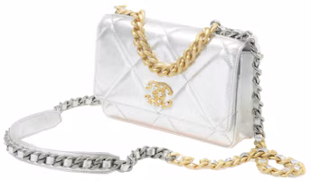 Order Chanel 19 Wallet On Chain Metallic