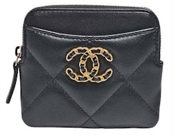 Chanel 19 Zipped Coin Purse Black (AP2086) Chanel 19 Zipped Coin Purse Black (AP2086)