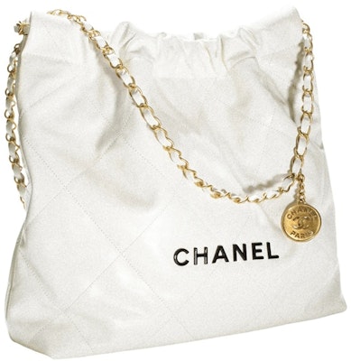 Chanel 22 Handbag 22S Calfskin White/Black Logo Order Chanel 22 Handbag 22S Calfskin White/Black Logo