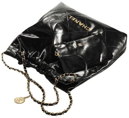 Chanel 22 Handbag Large 22S Calfskin Black/Gold Logo Order Chanel 22 Handbag Large 22S Calfskin Black/Gold Logo
