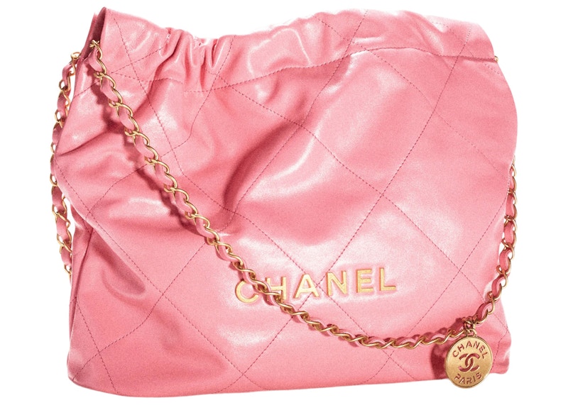 Order シャネル 22 ハンドバッグ スモール 22S カーフスキン コーラルピンク