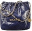 Buy Chanel 22 Handbag Small 22S Calfskin Navy