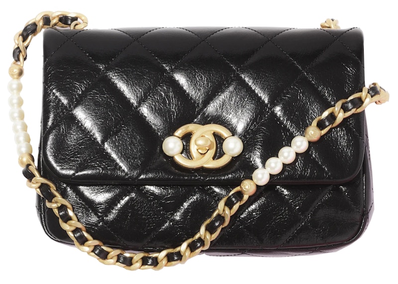 Buy Chanel 22C Mini Flap Bag Mini Imitation Pearl Black