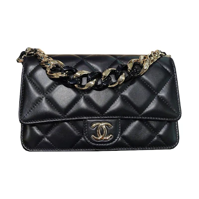 Chanel 22C Wallet On Chain Black