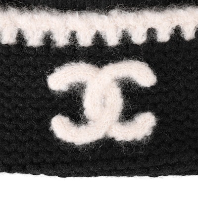 香奈儿 23A 双C标志羊绒针织帽 黑色 情侣款 男女通用 AA9203-B13196-NO944 Details for 香奈儿 23A 双C标志羊绒针织帽 黑色 情侣款 男女通用 AA9203-B13196-NO944