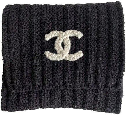 シャネル 23K ニット編みダブルCスカーフ ユニセックス ブラック カップルエディション AA9340-B13722-94305 Buy シャネル 23K ニット編みダブルCスカーフ ユニセックス ブラック カップルエディション AA9340-B13722-94305