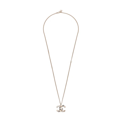 CHANEL 24C Gold Pendant Necklace with Logo Decoration Unisex Couple Style. ABC817 B15393 NU572