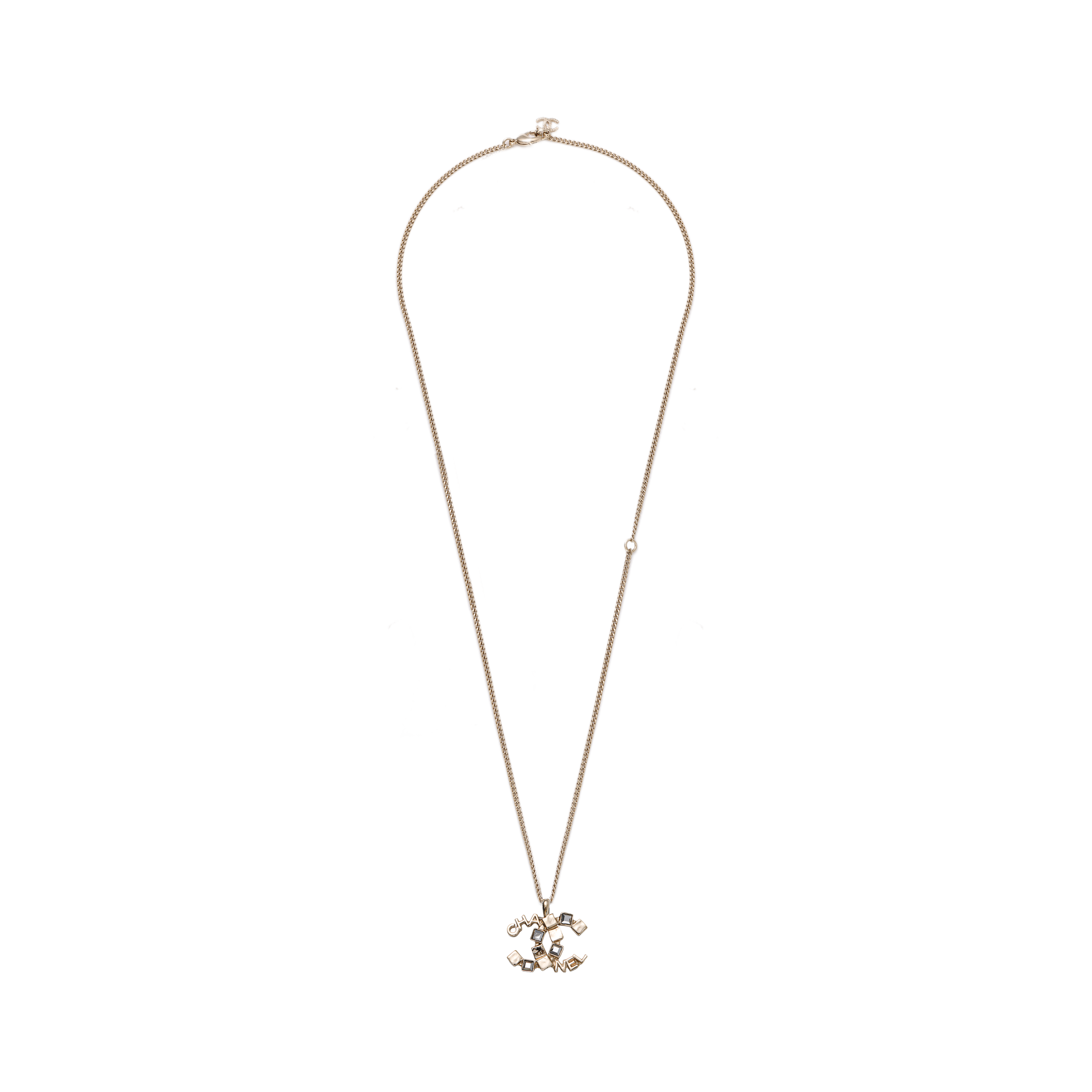 CHANEL 24C Gold Pendant Necklace with Logo Decoration Unisex Couple Style. ABC817 B15393 NU572 圖 2