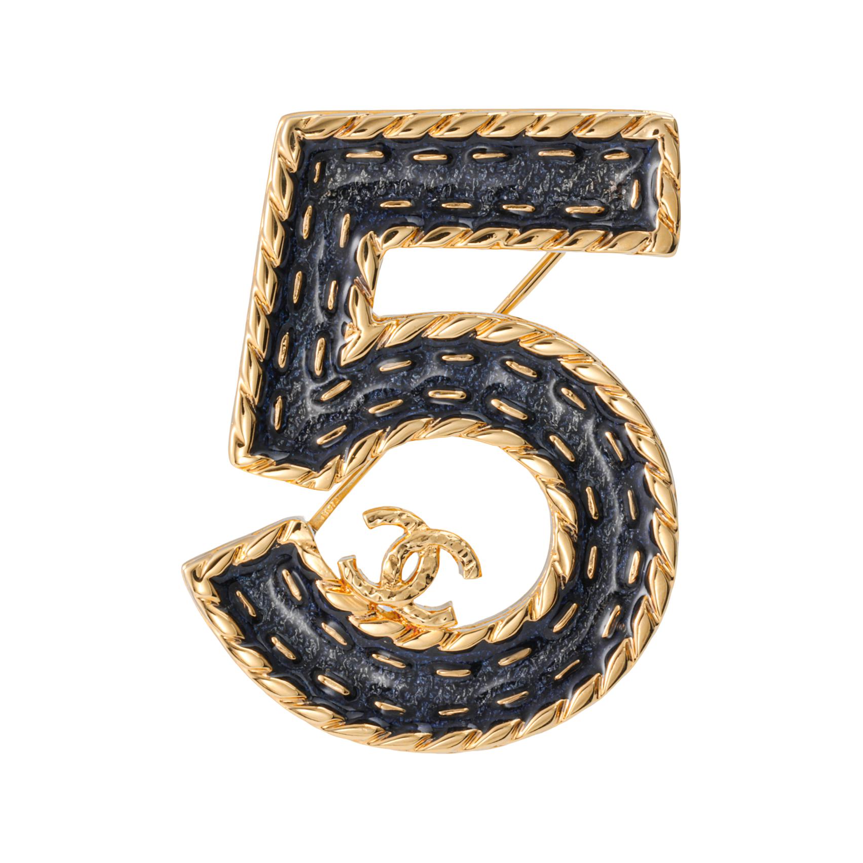 CHANEL 24P Denim Classic No.5 Double C Brooch Unisex Couple Style. ABC730-B15375-NU456 圖 2