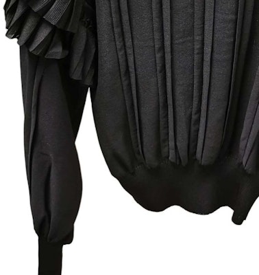 CHANEL Black Long Sleeve Knit Pullover Sweater P58526-K07652-94305 Details for CHANEL Black Long Sleeve Knit Pullover Sweater P58526-K07652-94305