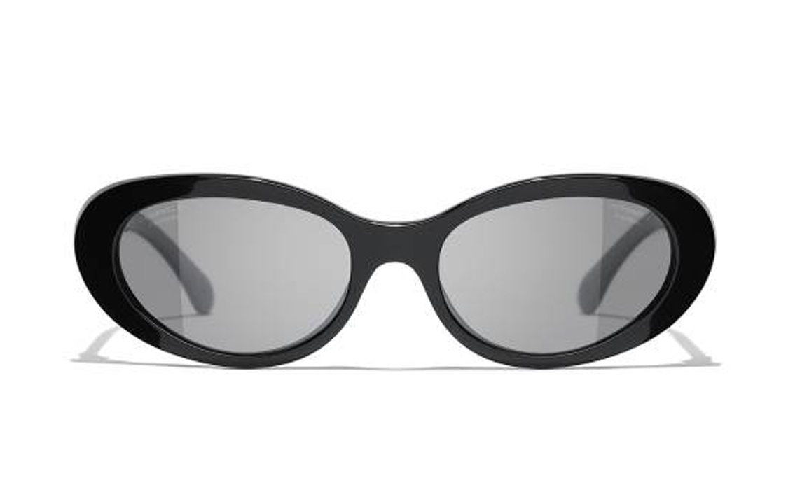 CHANEL  Cat Eye Black Sunglasses with Logo Detail Acetate Frame. CH5515C62248 圖 2