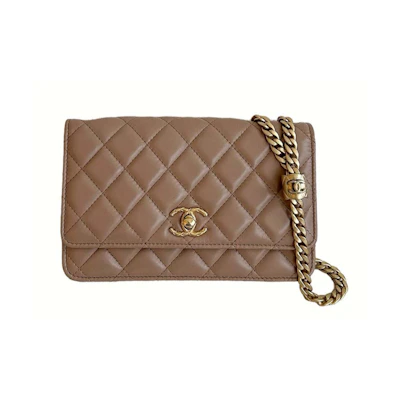 Chanel Adjustable Strap WOC Beige (AP3043)
