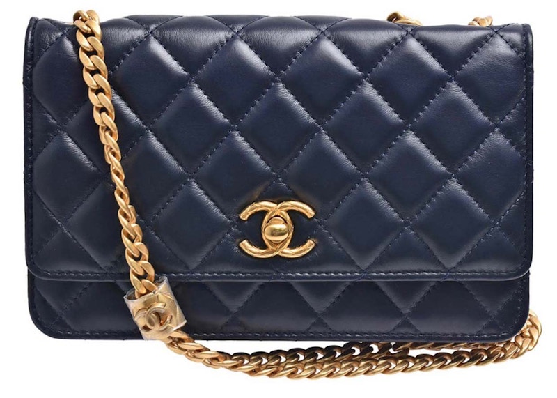Chanel Adjustable Strap WOC Navy Blue (AP3043)
