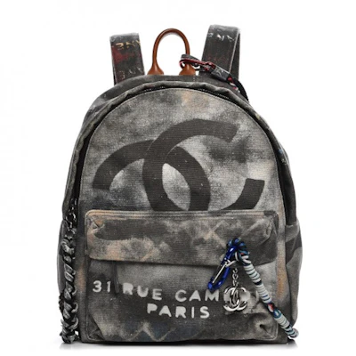 Chanel Art School Backpack Grafiti Sederhana Hitam Buy Chanel Art School Backpack Grafiti Sederhana Hitam
