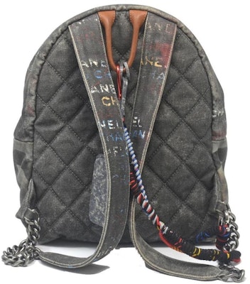 Chanel Art School Backpack Graffiti Medium Black Order Chanel Art School Backpack Graffiti Medium Black