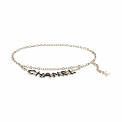 Chanel Belt Gold-tone Black/Gold