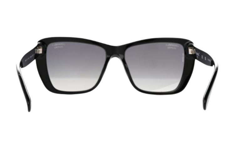 CHANEL Black Acetate Butterfly Sunglasses Unisex with Colorful Logo Design 71548A 圖 5