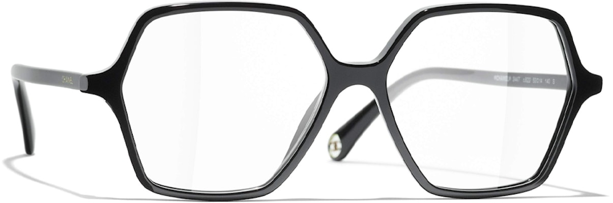 香奈儿黑色不规则光学眼镜 男女通用情侣款 CH3447-C622 Lookbook 香奈儿黑色不规则光学眼镜 男女通用情侣款 CH3447-C622