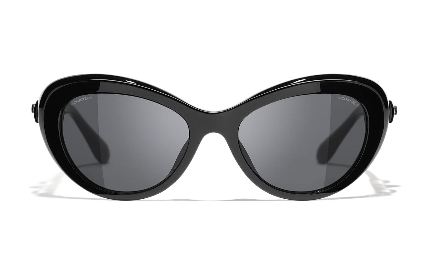CHANEL Black Butterfly Acetate Sunglasses Unisex Couple Style. CH5443H-C501S4