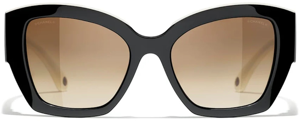 CHANEL Black Butterfly Sunglasses with Logo Nylon Fiber Unisex Style. CH6058-C1656 Buy CHANEL Black Butterfly Sunglasses with Logo Nylon Fiber Unisex Style. CH6058-C1656