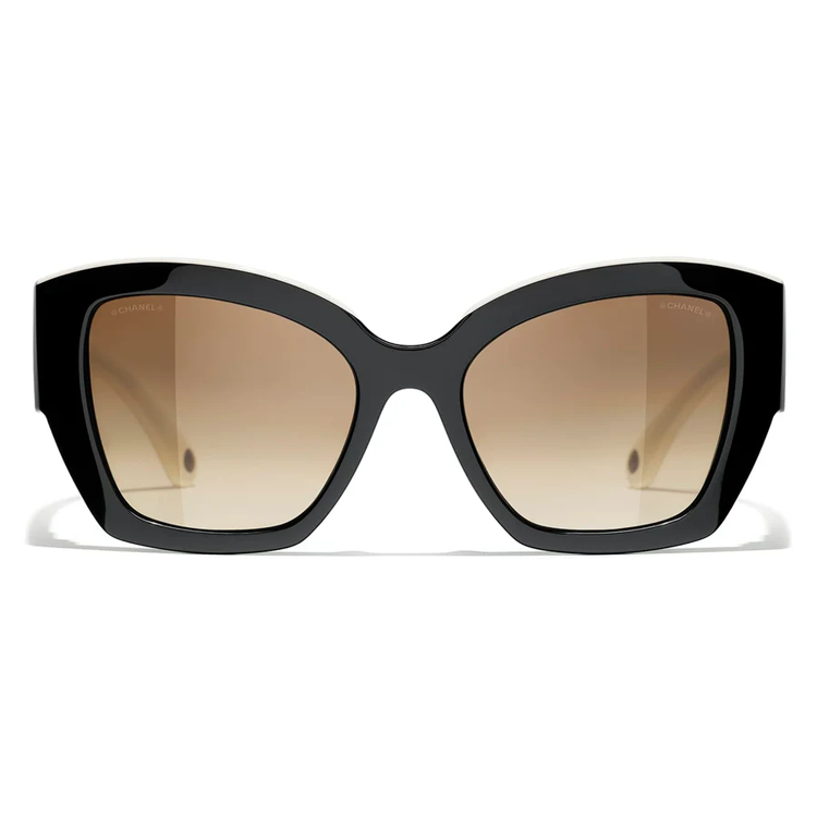 Order CHANEL Black Butterfly Sunglasses with Logo Nylon Fiber Unisex Style. CH6058-C1656